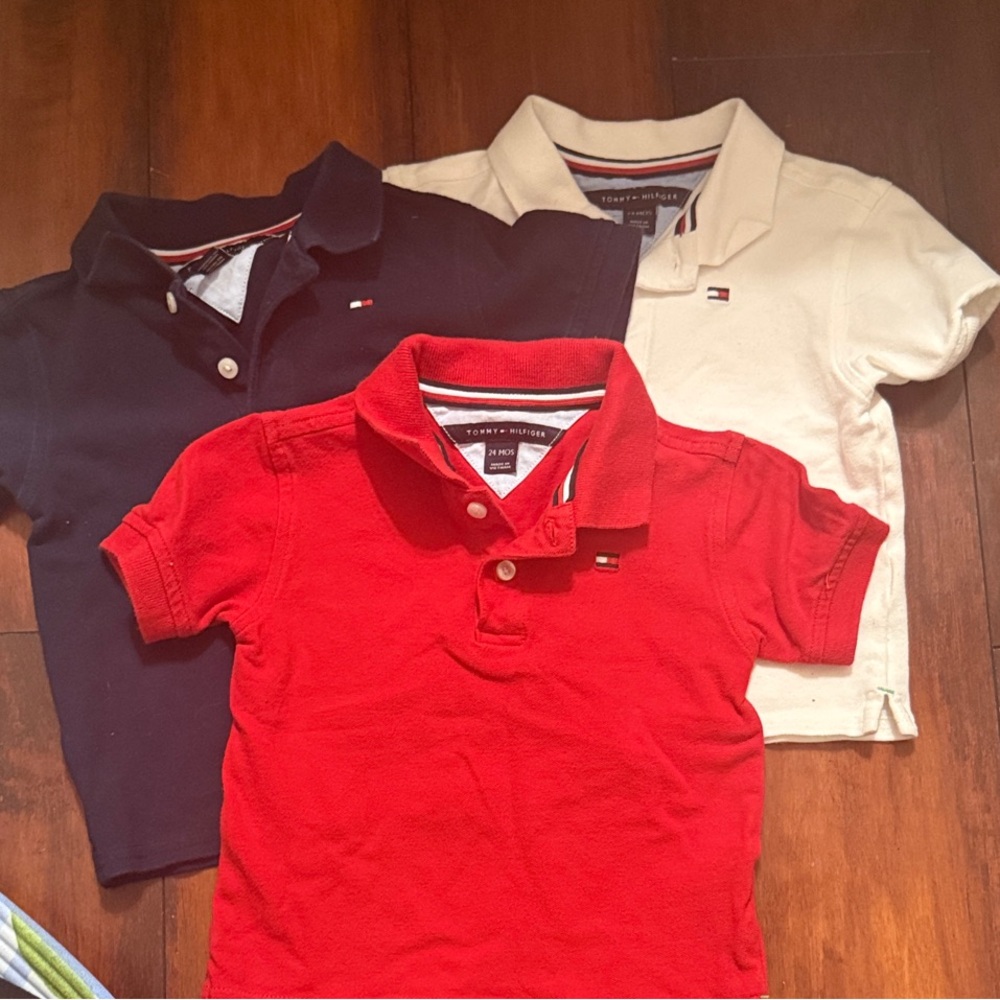 Tommy Hilfiger Kids Polo Set - Red, White, & Blue - Picture 8 of 11